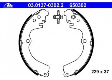             Būgninių stabdžių kaladėlių komplektas abiems ratams 03.0137-0302.2 gera kaina internetu
        