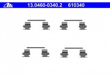             Tvirtinimo elementai galinių stabdžių kaladėlių  13.0460-0340.2 gera kaina internetu
        