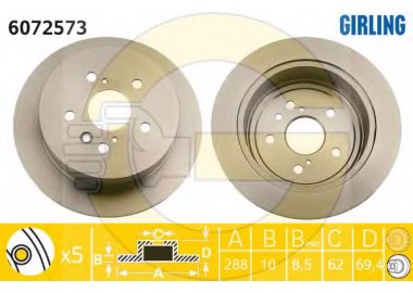             Stabdžių diskas galinis 6072573 gera kaina internetu
        